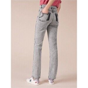 Maje Jean Droit Ave Gris Jeans Women's 4 Gray Straight Leg Classic Minimal Chic